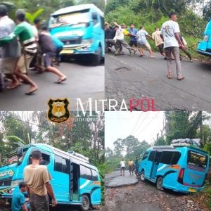 Mobil Terperosok Gegara Jalan Berlubang: Warga Cirinten Kesal dan Minta Diperbaiki