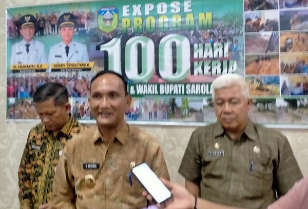 Bupati Sarolangun Gelar Ekspose Capaian dan Realisasi Program 100 Hari Kerja Program Sarolangun Maju