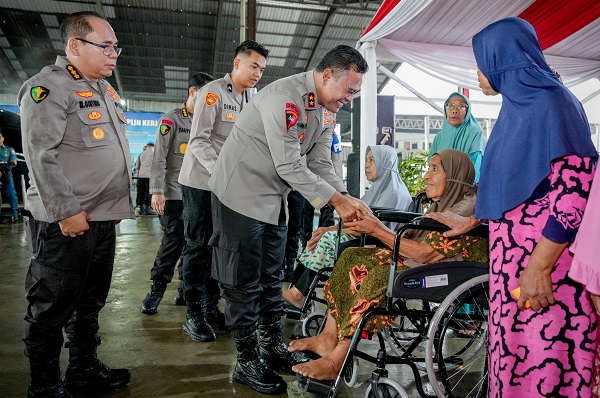 Sambut HUT ke 79 Bhayangkara ke-79, Polda Sumut Gelar Bakti Kesehatan dan Sosial untuk 2.000 Warga Belawan