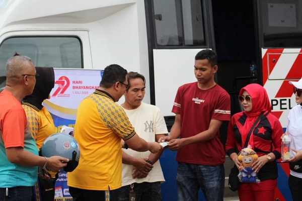 Memeriahkan Hari Bhayangkara ke-79, Kepolisian Daerah Sulawesi Tenggara (Polda Sultra) menggelar kegiatan Car Free Day