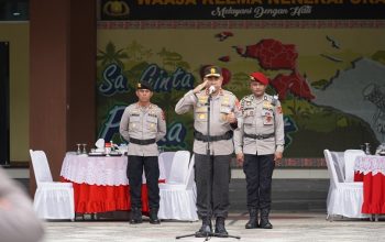 Upacara Korp Raport Kenaikan Pangkat, 263 Personil Polda Papua Barat Naik Pangkat