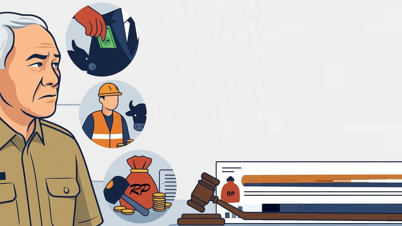 Ilustrasi inspeksi proyek pembangunan di daerah