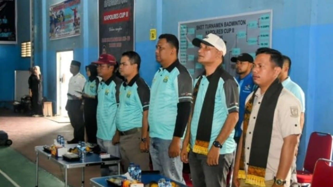 Bupati Sarolangun membuka turnamen PBSI Cup 2025 di Hall Pemda Sarolangun.
