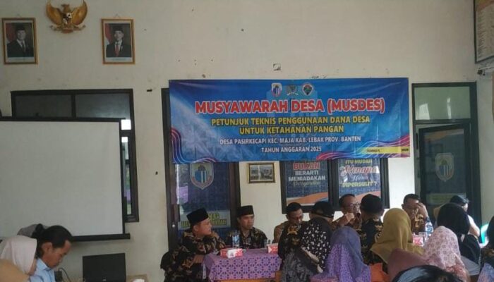 Desa Pasir Kacapi Gelar Musdes Ketahanan Pangan, Fokus ke Pertanian dan Perikanan Lewat BUMDes