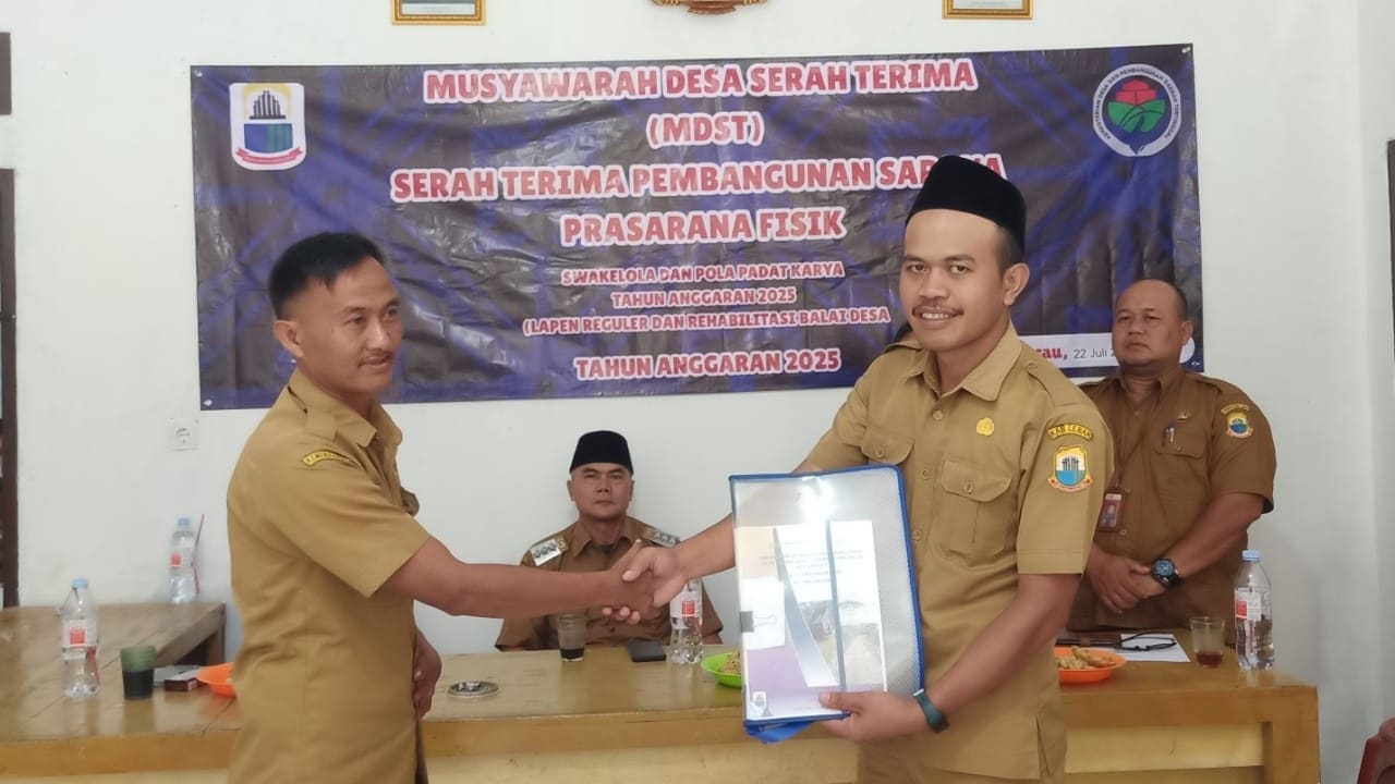 Musyawarah Serah Terima Pembangunan Fisik Desa Keboncau
