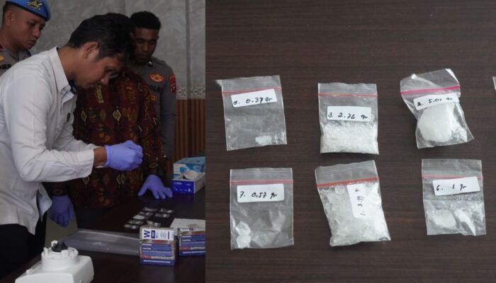 Polda Papua Barat Musnahkan 17,52 Gram Sabu Hasil Tangkap Tangan di Manokwari