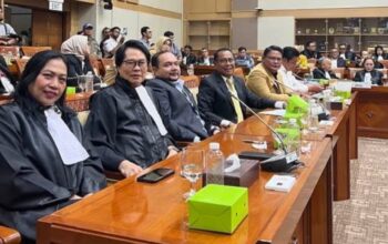 Ketua Peradi Jakarta Utara Carrel Ticualu menyampaikan usulan RKUHAP di Komisi III DPR