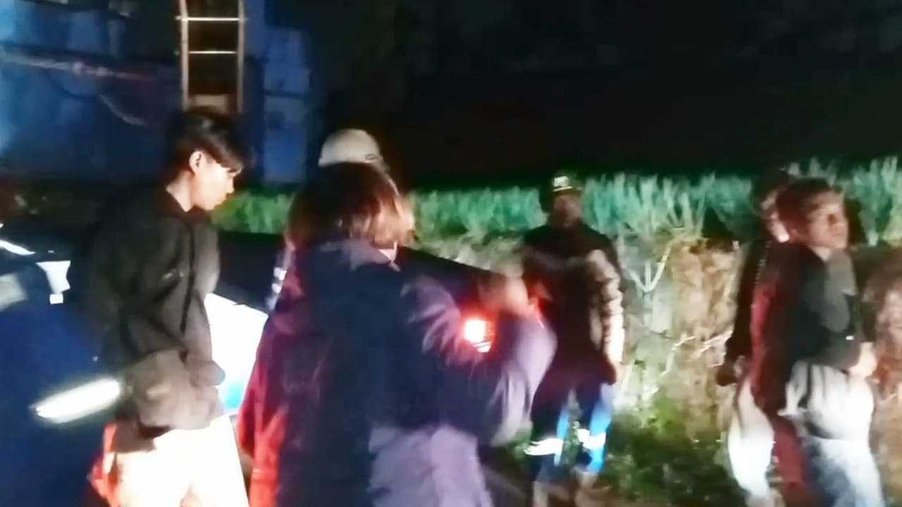 Aktivitas proyek Geo Dipa Energi di malam hari