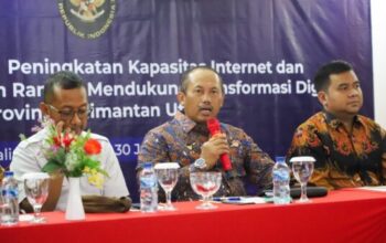 Ilustrasi transformasi digital dan keamanan siber di wilayah perbatasan Indonesia