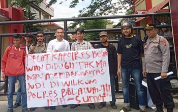 Mahasiswa Sumut Demo di Polda, Desak Kapolda Tutup Perjudian di Belawan