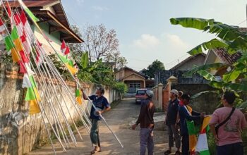 Eks Napiter di Palembang Gelar Kerja Bakti dan Kibarkan Bendera Merah Putih Sambut HUT ke-80 RI
