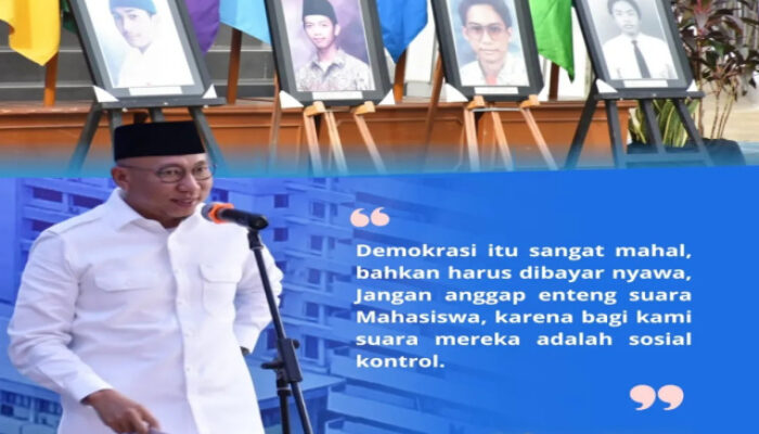 Gubernur Lampung Mirza Beri Sambutan Peringatan Tragedi 12 Mei Trisakti ke-27