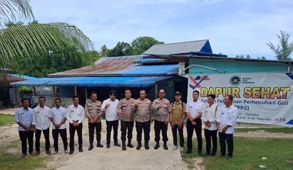 Polres Simeulue Tinjau Dapur SPPG, Pastikan Program Makan Bergizi Gratis Tepat Sasaran