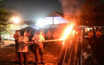 Saka Dirgantara Lanud Husein Sastranegara Gelar Persami: Tanamkan Disiplin, Nasionalisme, dan Kepedulian Lingkungan