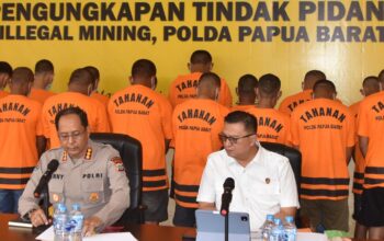 Polda Papua Barat Ungkap Tambang Emas Ilegal di Distrik Masni, Dua Tersangka Diamankan