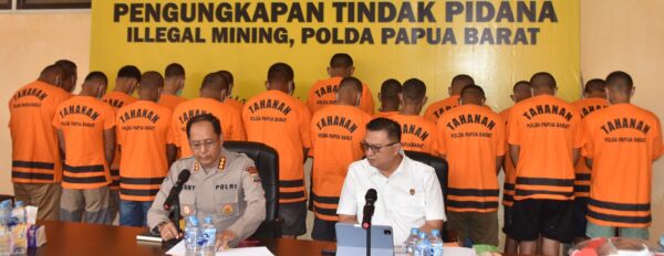 Polda Papua Barat Ungkap Tambang Emas Ilegal di Distrik Masni, Dua Tersangka Diamankan