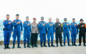Polda Sumut amankan pengumuman juara Aquabike Toba 2025 di Danau Toba