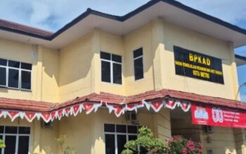 Kantor BPKAD Metro yang menjadi sorotan atas belanja ATK miliaran rupiah