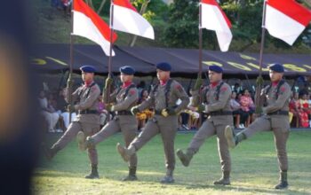 170 Bintara Remaja Brimob Papua Barat menuntaskan Latihan Kemampuan (Lathatpuan)