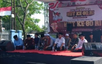 Danramil Maja Kapten INF H Ahmad Yani mengikuti istighosah kebangsaan HUT RI ke-80