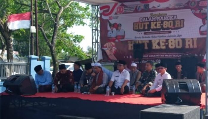 Danramil Maja Gelar Istighosah Kebangsaan Peringati HUT RI ke-80 Bersama Forkopimka
