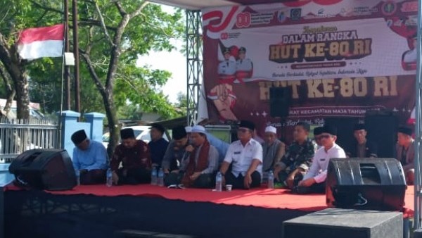 Danramil Maja Kapten INF H Ahmad Yani mengikuti istighosah kebangsaan HUT RI ke-80