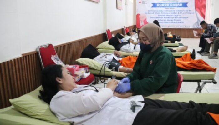 HUT RI ke-80, Rutan Jakarta Pusat Gelar Donor Darah dan Bakti Sosial untuk Keluarga Warga Binaan