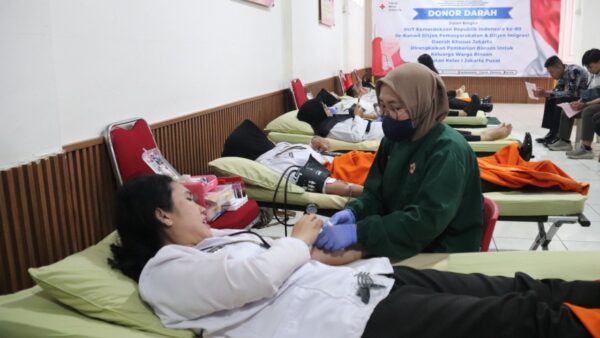 Donor darah dan bakti sosial Rutan Jakarta Pusat peringati HUT RI ke-80