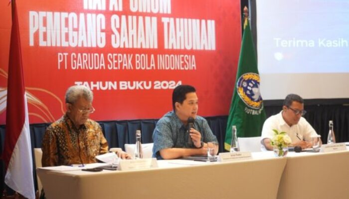 Erick Thohir Apresiasi Kinerja GSI: Komersialisasi Sepak Bola Indonesia Capai Target 134 Persen
