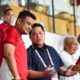 Erick Thohir memberi apresiasi suporter Sumatera Utara di Stadion Utama Sumut