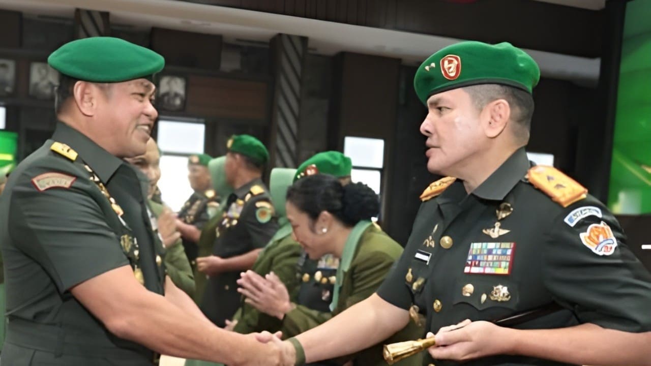 Mayjen Rano Tilaar dilantik sebagai Gubernur Akmil oleh Jenderal Maruli Simanjuntak di Mabesad