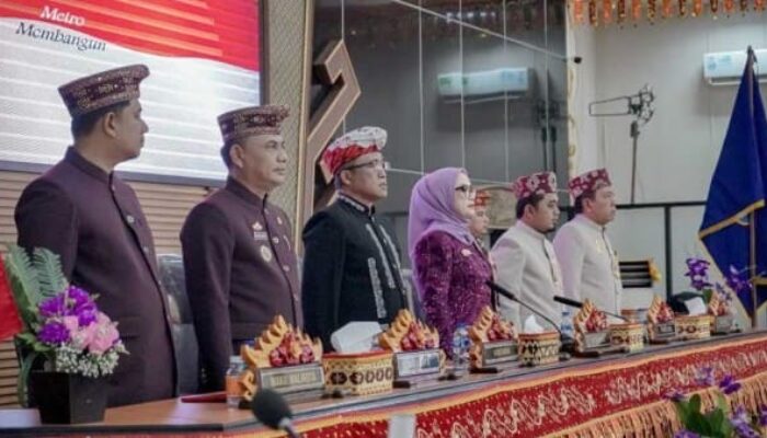 Menuju Indonesia Emas 2045, DPRD Gelar Sidang Paripurna HUT Kota Metro ke 88