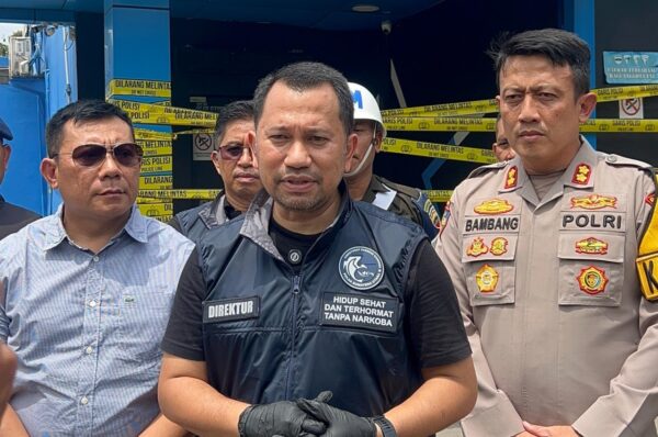 Polda Sumut saat ungkap jaringan narkoba di THM New Blue Star dan barak narkoba Langkat