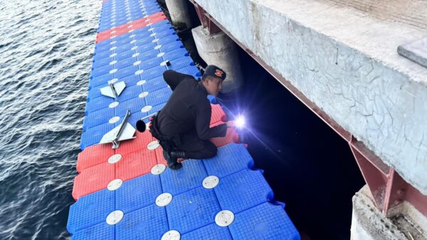 Jibom Brimob Polda Sumut sterilisasi venue F1 Powerboat 2025 di Toba