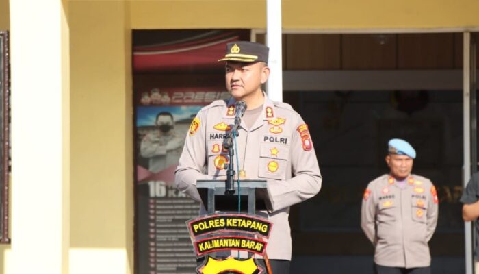Kapolres Ketapang Tekankan Kedisiplinan dan Kesiapsiagaan Karhutla Saat Apel Pagi
