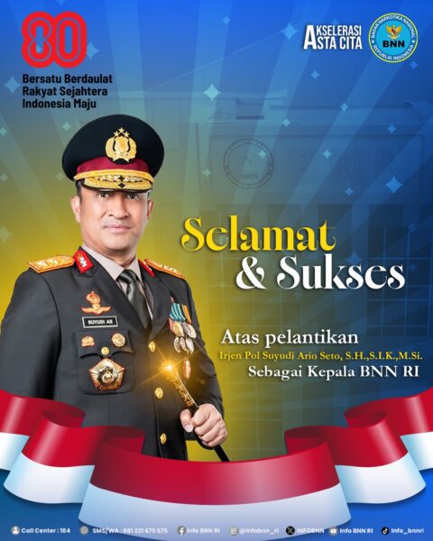 Irjen Suyudi Ario Seto dilantik Presiden Prabowo Subianto sebagai Kepala BNN