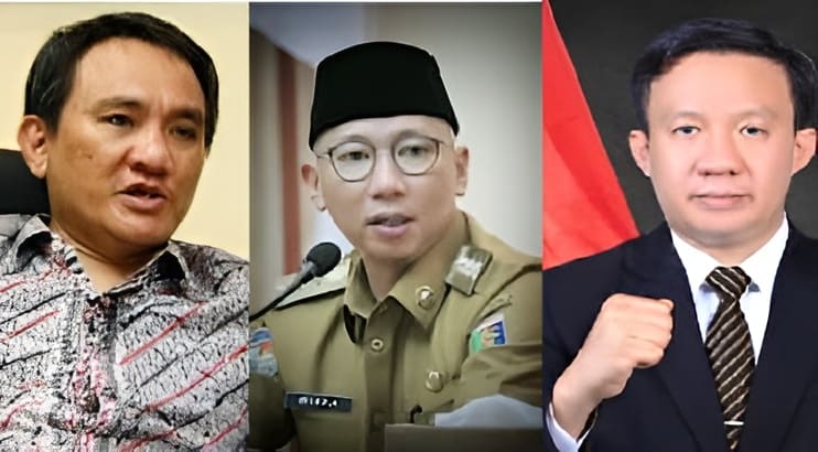 Sekdaprov Lampung Marindo Kurniawan bersama Gubernur Mirza