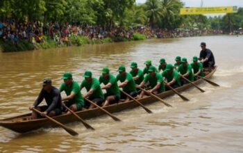 Pacu Jalur Kuansing 2025 didukung PTPN IV PalmCo di Sungai Kuantan Riau