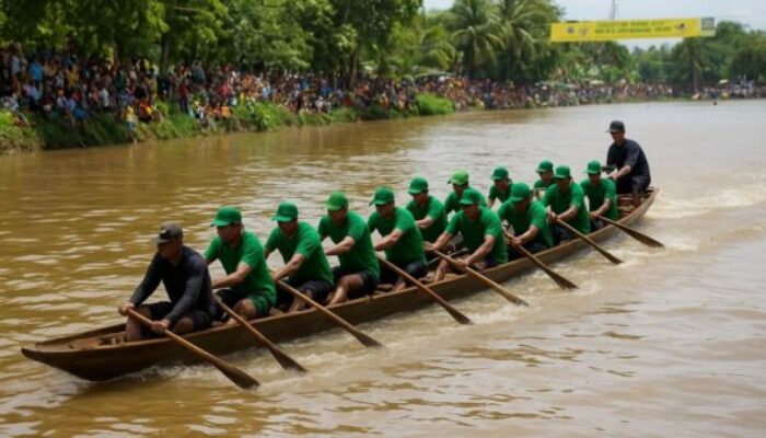 PTPN IV PalmCo Turut Meriahkan Pacu Jalur Aura Farming Kuansing