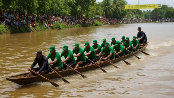 Pacu Jalur Kuansing 2025 didukung PTPN IV PalmCo di Sungai Kuantan Riau