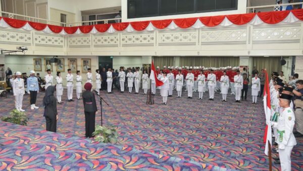 Paskibraka Lampung 2025 resmi dikukuhkan oleh Wakil Gubernur Jihan Nurlela