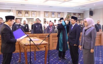 Pelantikan pejabat Pemprov Lampung oleh Sekdaprov