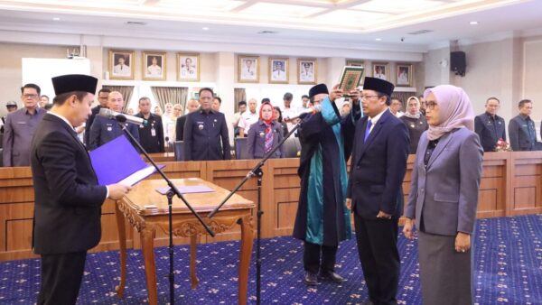 Pelantikan pejabat Pemprov Lampung oleh Sekdaprov