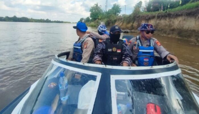Pengamanan Ketat Sat Polairud Polres Ketapang di Babak Penyisihan Katinting Race 2025
