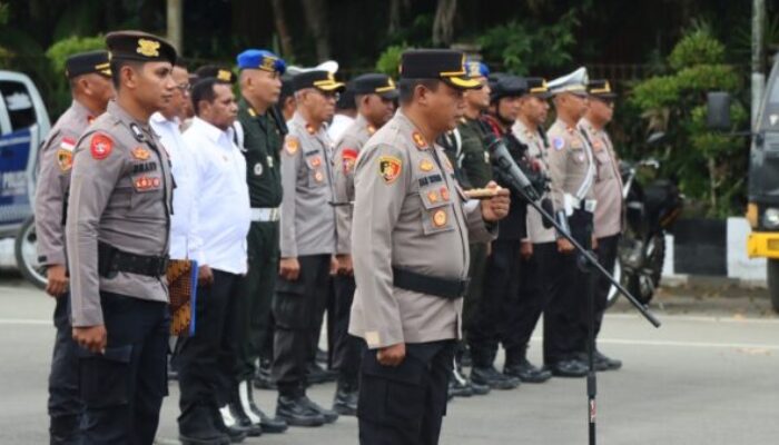 Pengamanan Ketat Sambut Menteri dan Kepala Lembaga Negara di Nabire, Kapolres Tegaskan Disiplin Personel