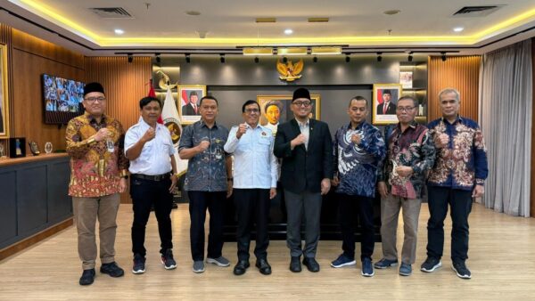 Pengurus PWI Pusat melakukan audiensi dengan BP Haji di Jakarta