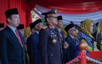 Upacara penurunan bendera HUT RI ke-80 di Provinsi Lampung berlangsung khidmat