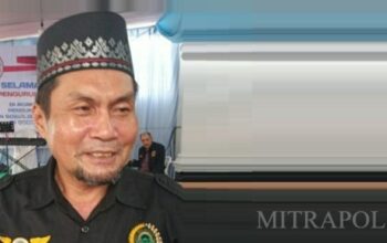 Ketua Umum Lemtari Suhaili Husein Datuk Mudo saat memberikan sambutan pada acara silaturahmi dan sosialisasi aplikasi digital di Depok.