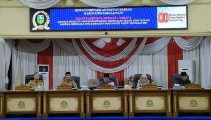 DPRD Sarolangun Bahas Tanggapan Eksekutif Soal Perubahan APBD 2025, Begini Jalannya Rapat