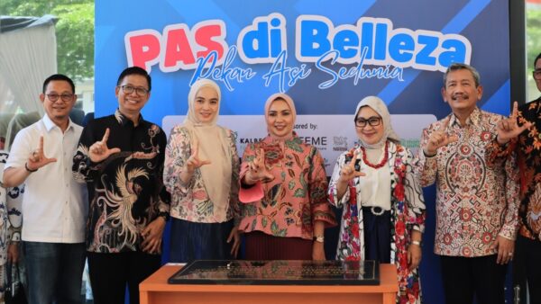 Ketua TP PKK Lampung Purnama Wulan Sari Mirza saat membuka Pekan ASI Sedunia 2025 di RSU Belleza Kedaton